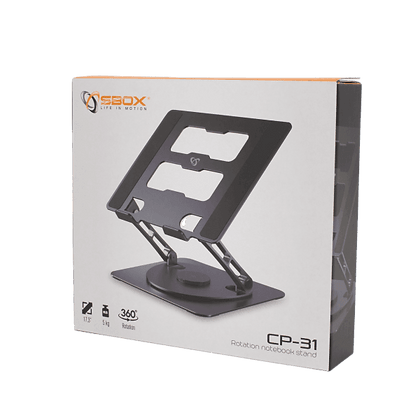 LAPTOP STAND SBOX CP-31 / 360° Rotation - GameStore.mt | Powered by Flutisat LAPTOP STAND SBOX CP-31 / 360° Rotation - GameStore.mt | Powered by Flutisat